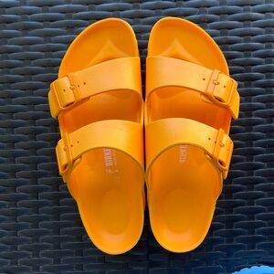 Birkenstock Arizona Essentials Women’s Bright Orange EVA Waterproof Sandals 39 8